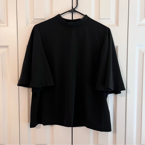 H&M Black Open Back Blouse - Picture 1 of 6